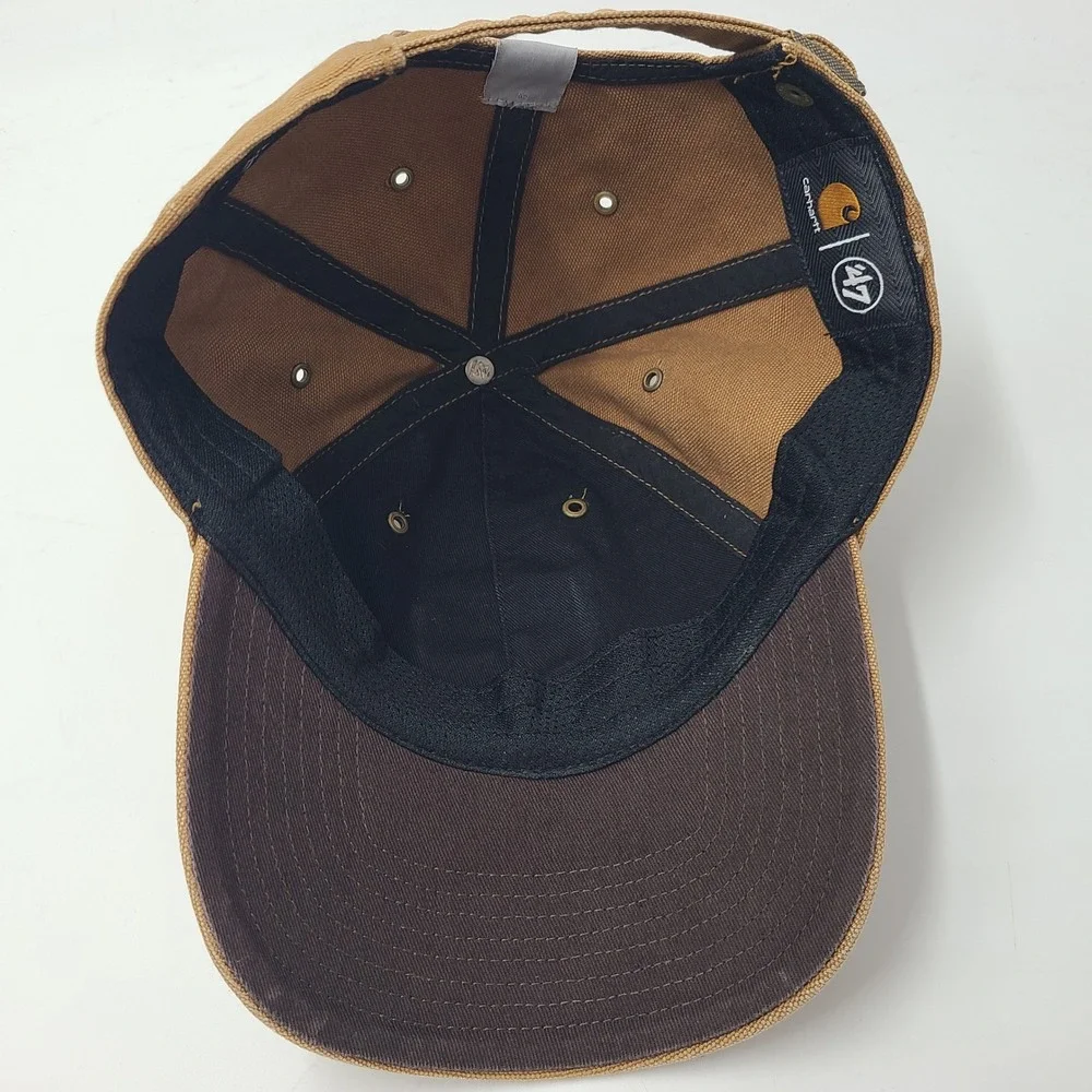 Las Vegas Raiders Hat Strapback Carhartt 47 Brand Brown NFL Oakland Canvas‎ Men